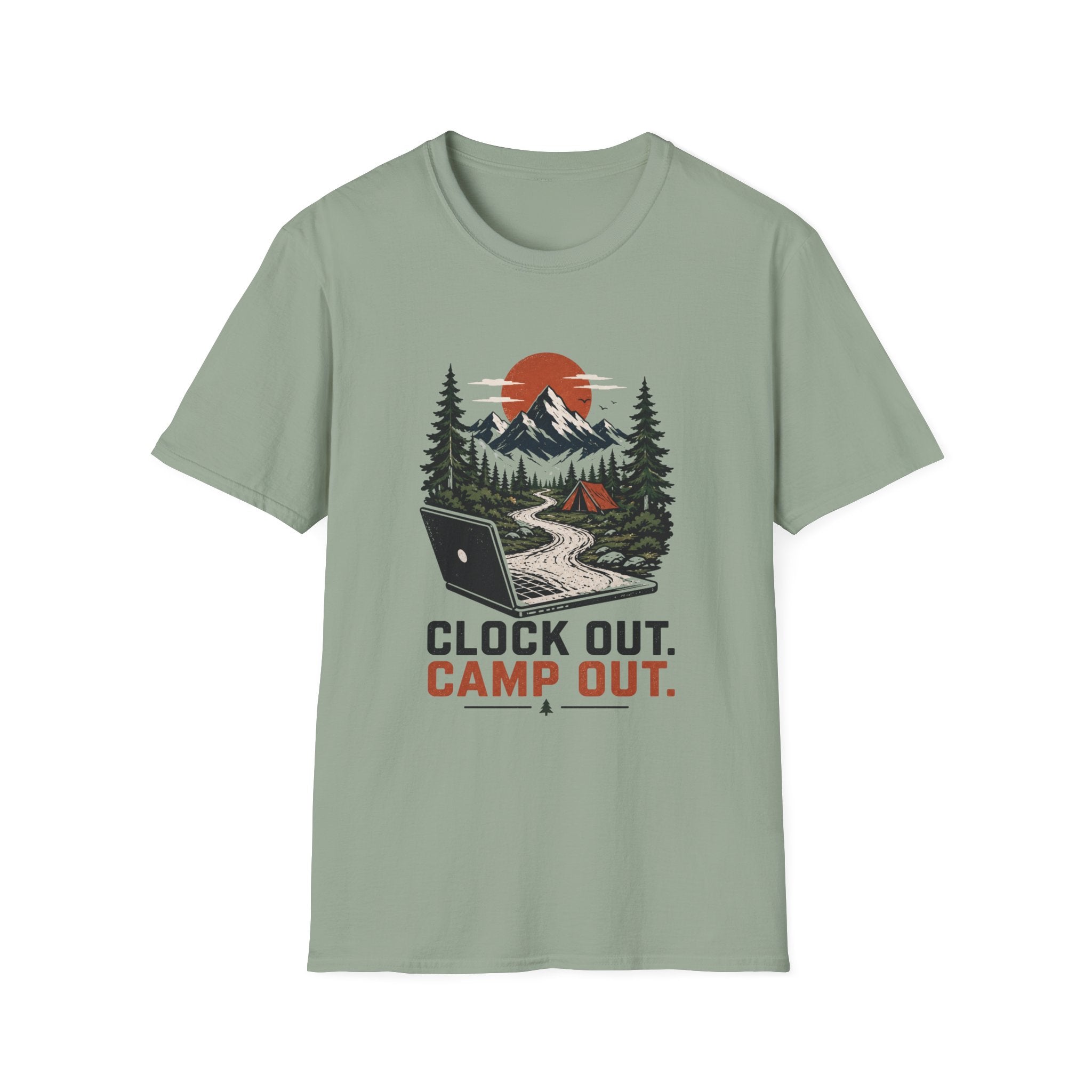 Clock Out, Camp Out Tee