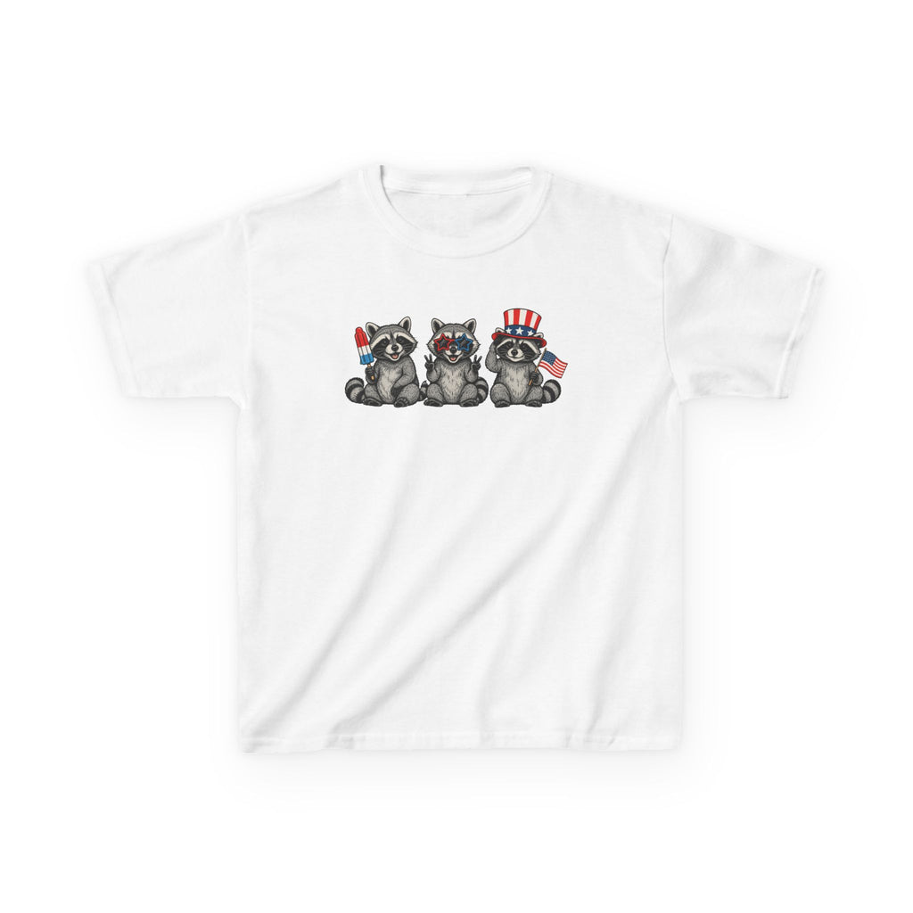 Feral and Free Raccoon Kids Tee