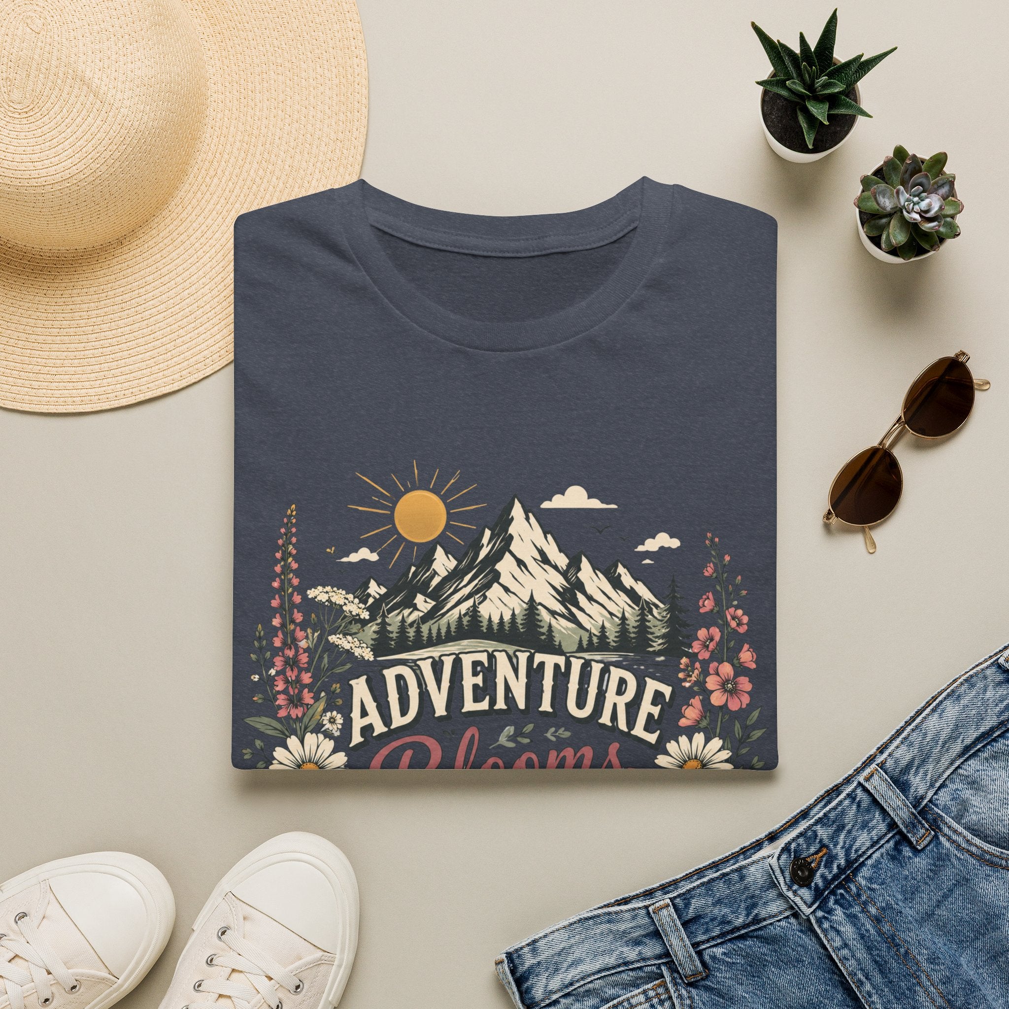 Adventure Blooms Here Tee