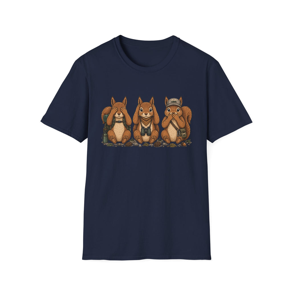 See No Hear No Speak No Squirrel Hikers Tee
