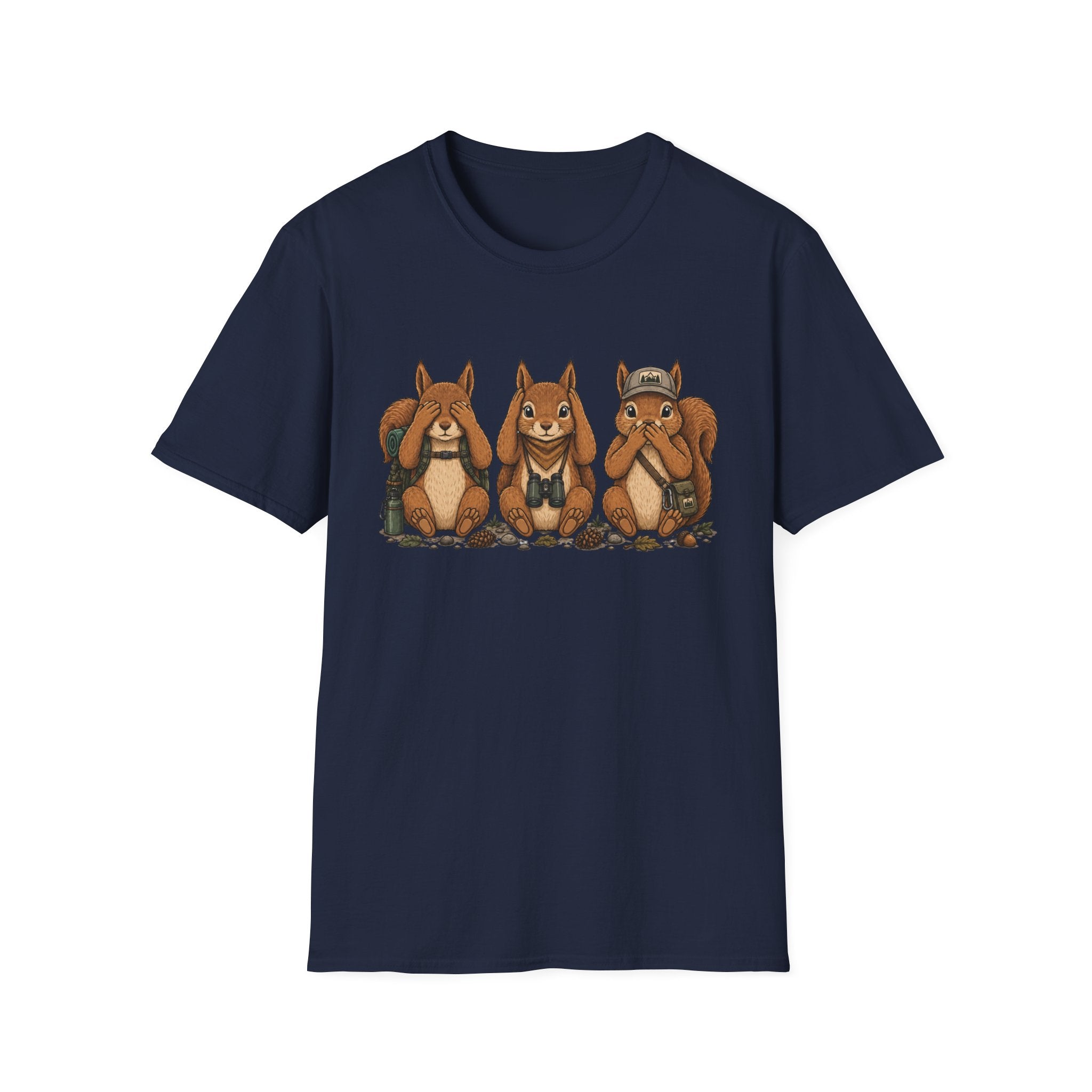 See No Hear No Speak No Squirrel Hikers Tee