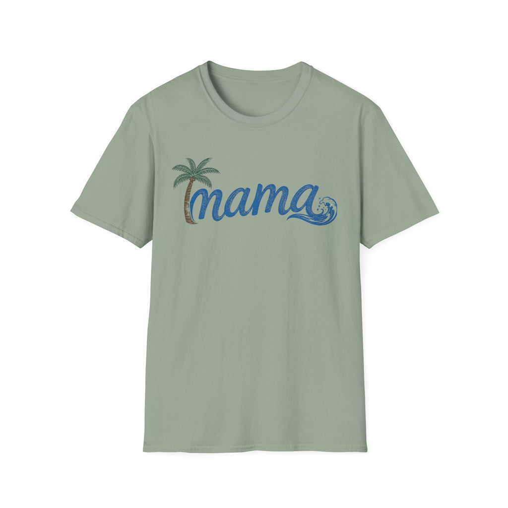 Coastal Mama Palm Tree & Wave Tee