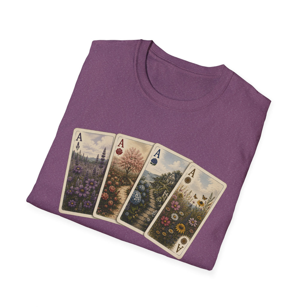 Floral Ace Playing Cards Tee
