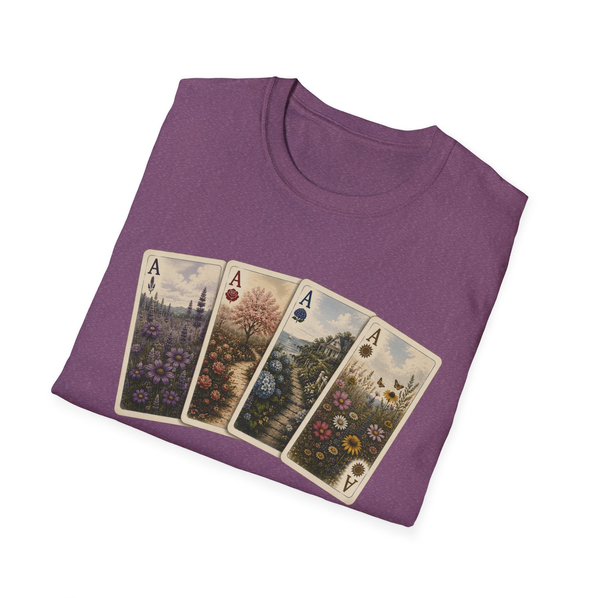 Floral Ace Playing Cards Tee