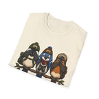 See No Hear No Speak No Bird Hikers Tee