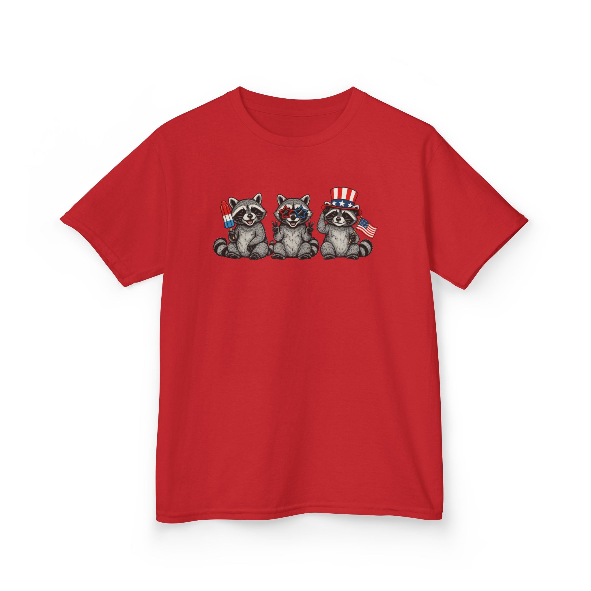 Feral and Free Raccoon Kids Tee