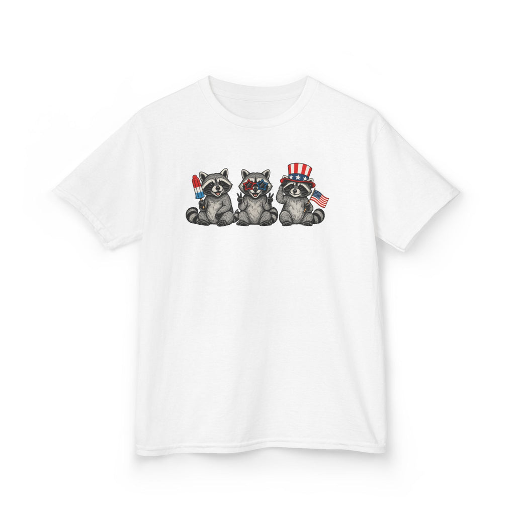 Feral and Free Raccoon Kids Tee