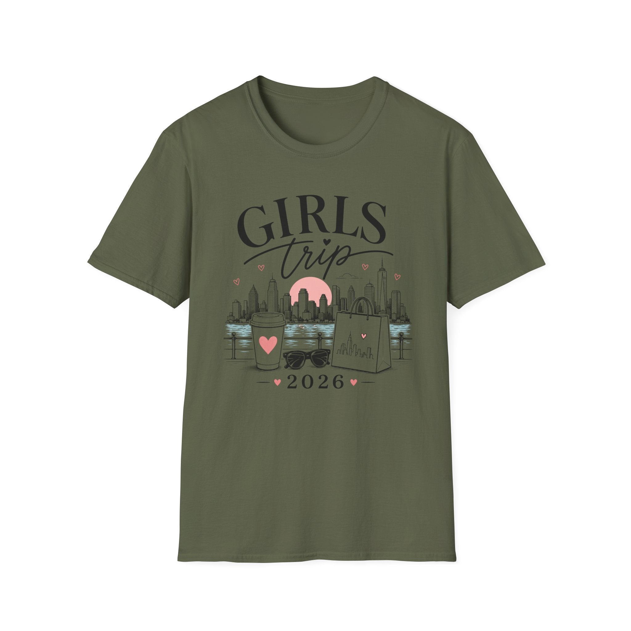 Girls Trip 2026 Shopping & Coffee Tee