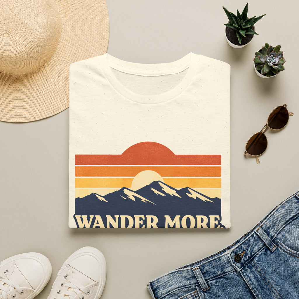 Retro Wander More, Worry Less Tee