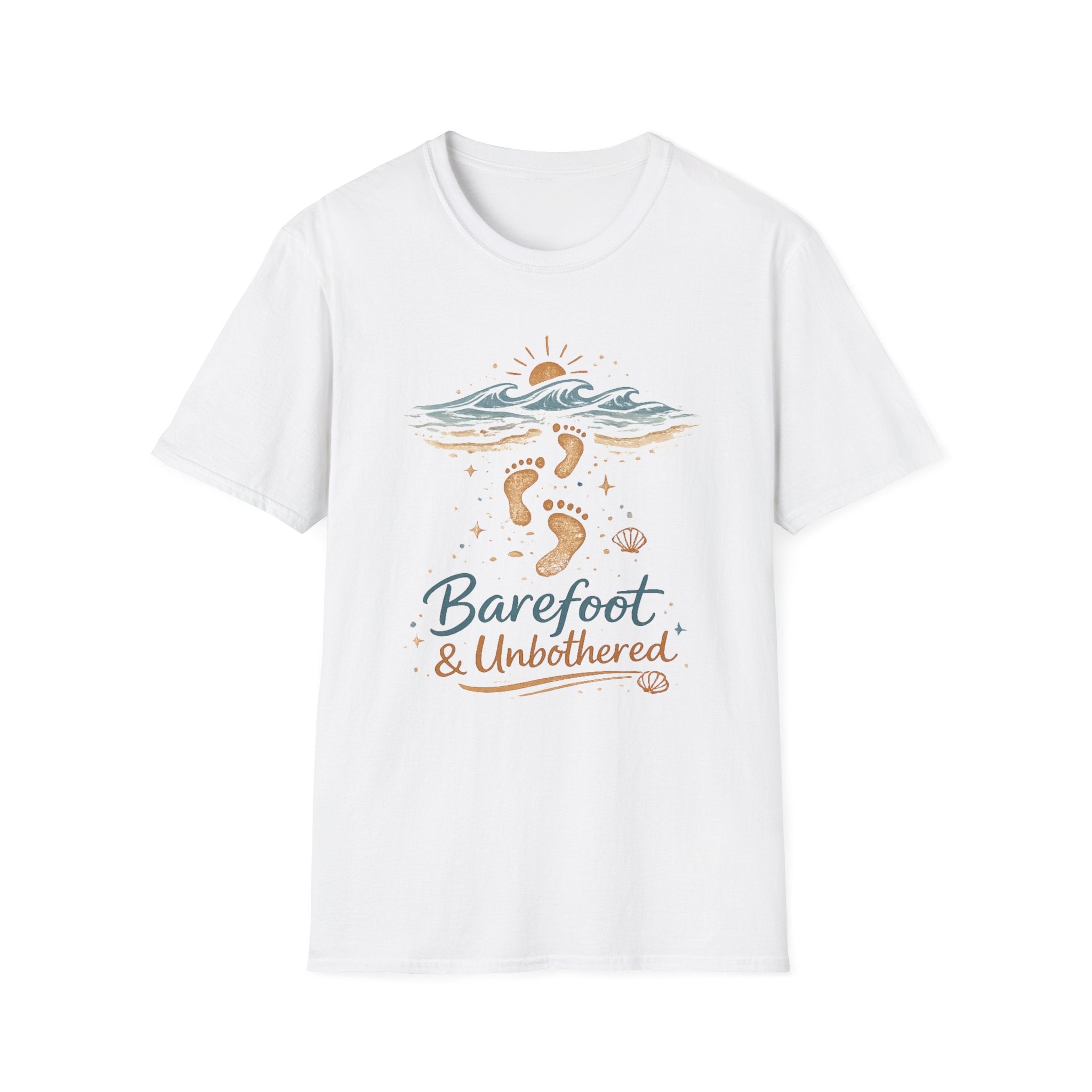 Barefoot & Unbothered Beach Vibes Tee