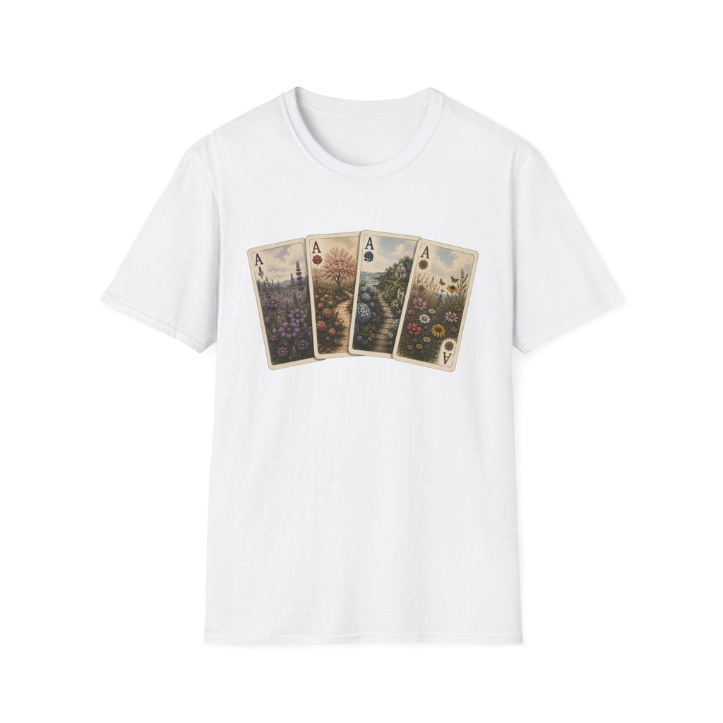 Floral Ace Playing Cards Tee