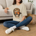 Sunset Barrel Skull Surf Tee