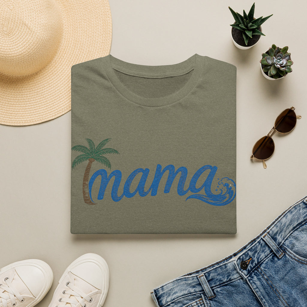 Coastal Mama Palm Tree & Wave Tee