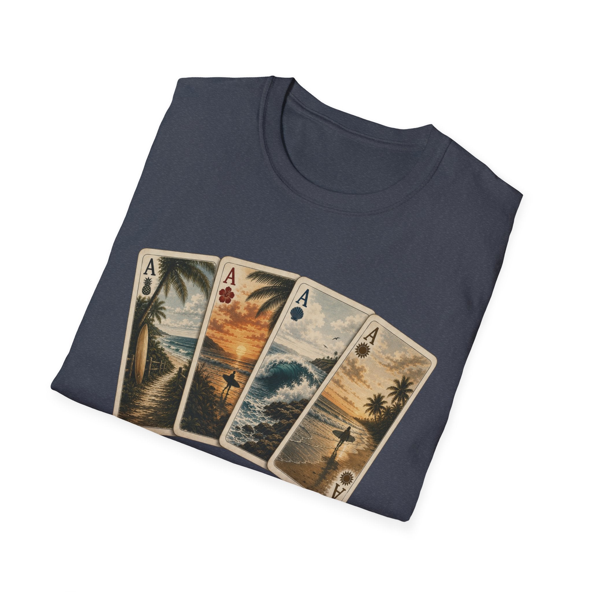 Surfer Ace Playing Cards Tee