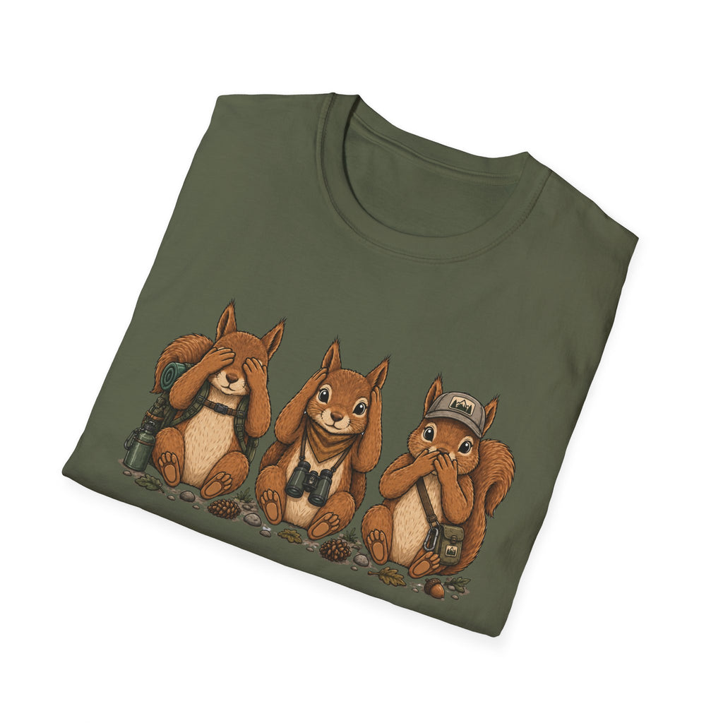 See No Hear No Speak No Squirrel Hikers Tee