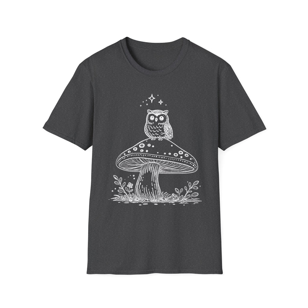 Cozy Owl Mushroom Tee