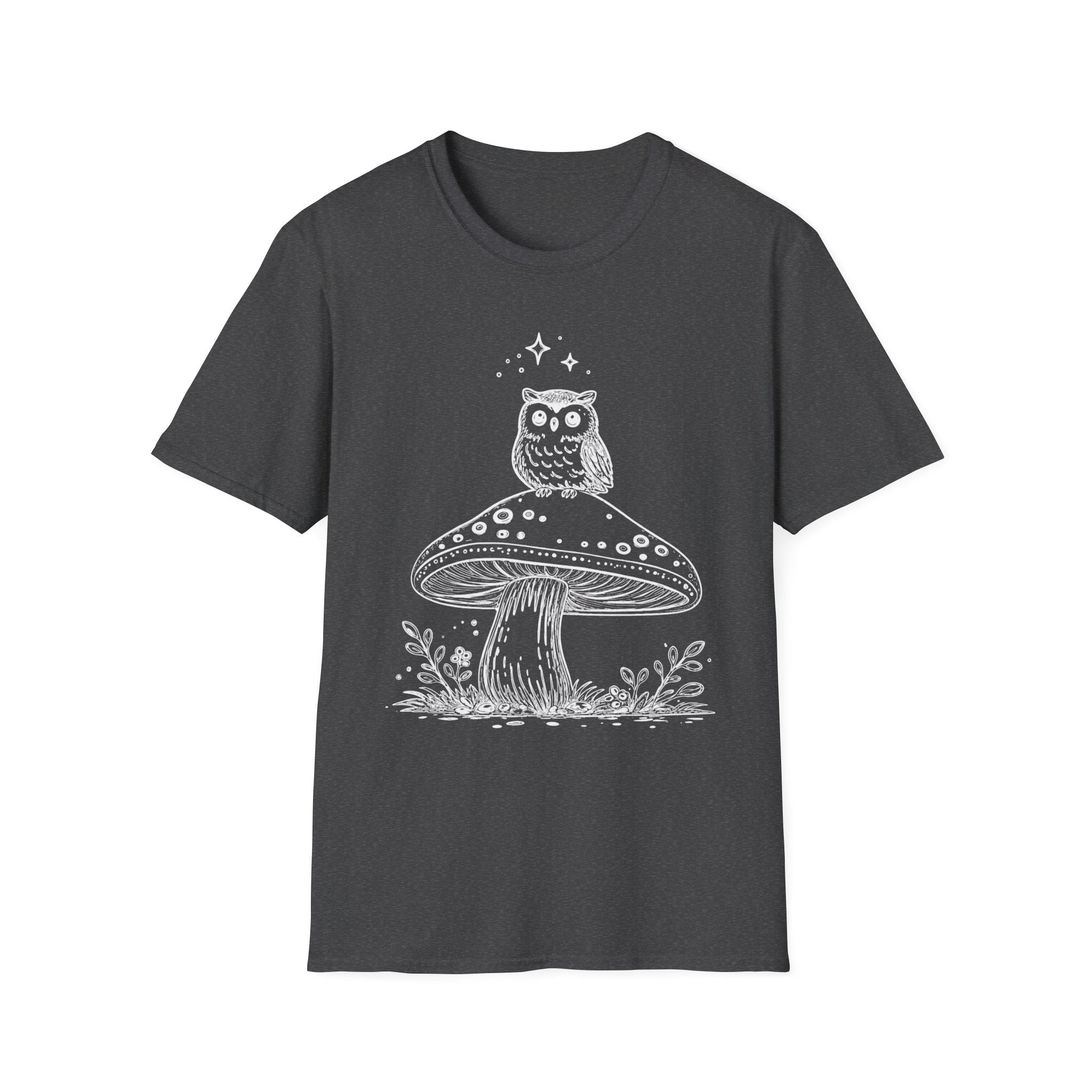 Cozy Owl Mushroom Tee