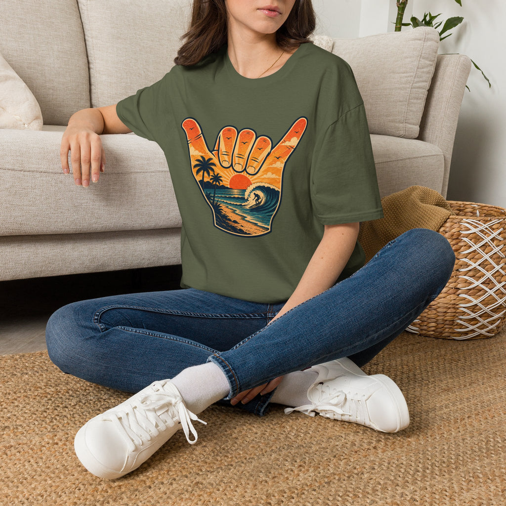 Hang Loose Sunset Surf Tee