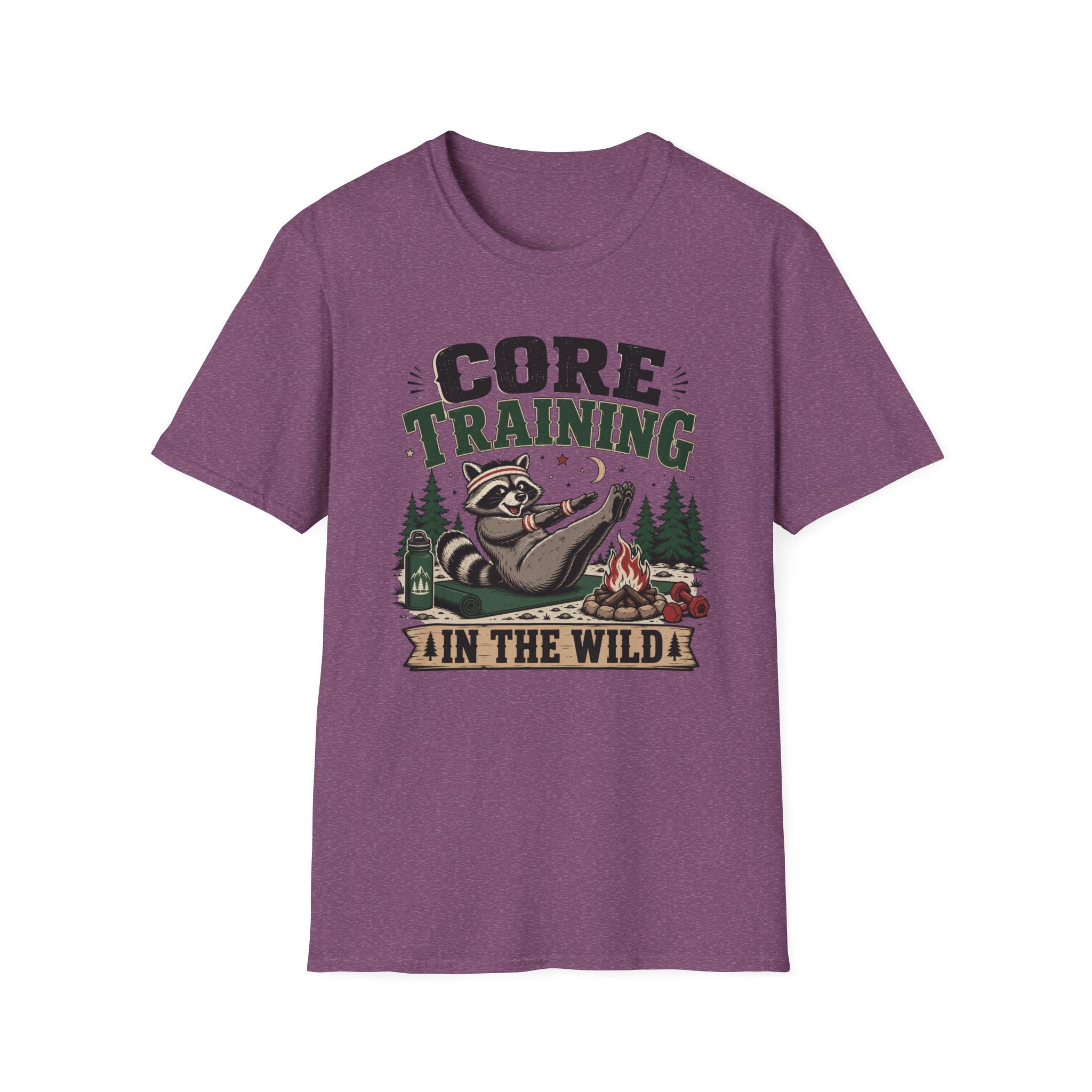 Core Training Raccoon Workout Tee