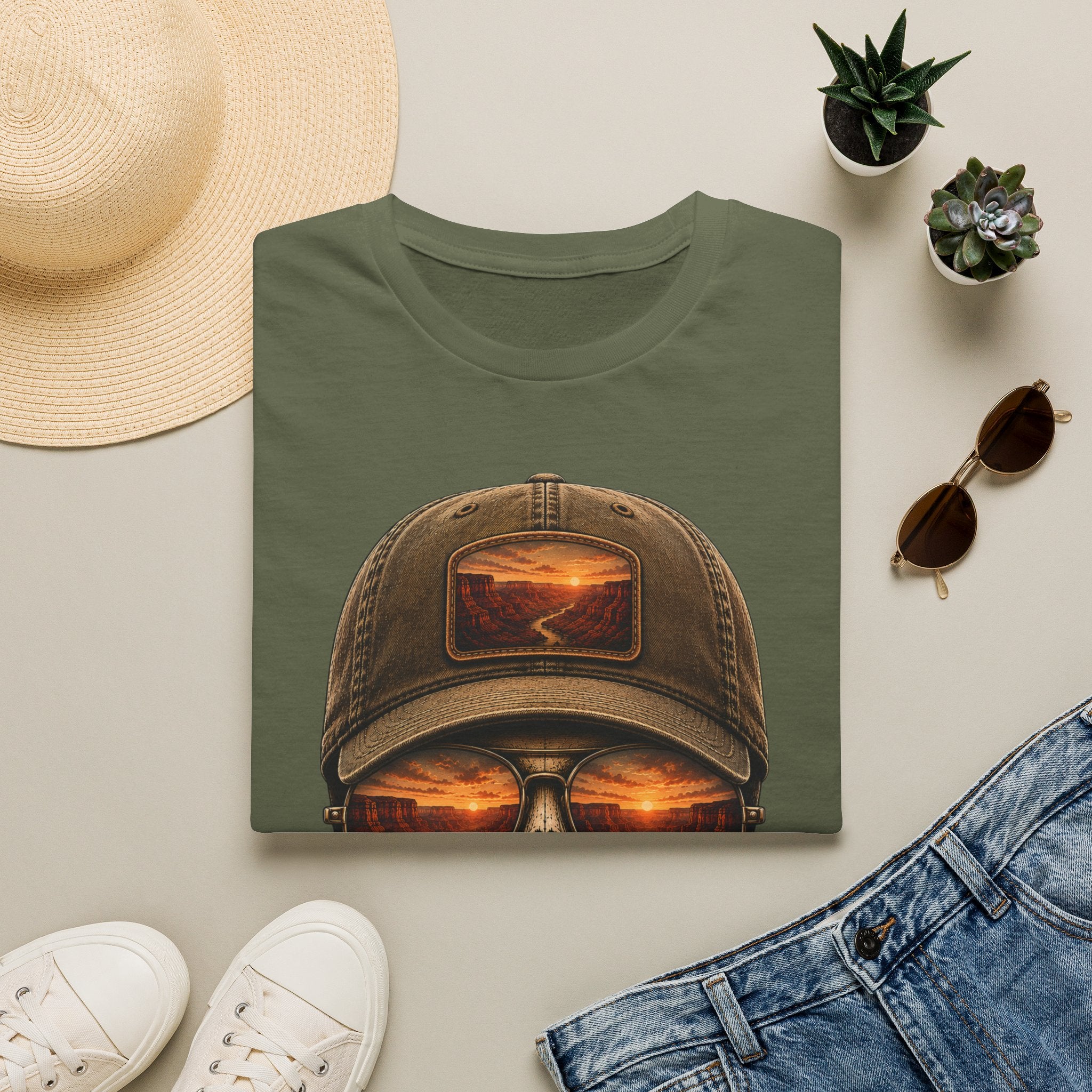 Canyon Sunset Skull Tee