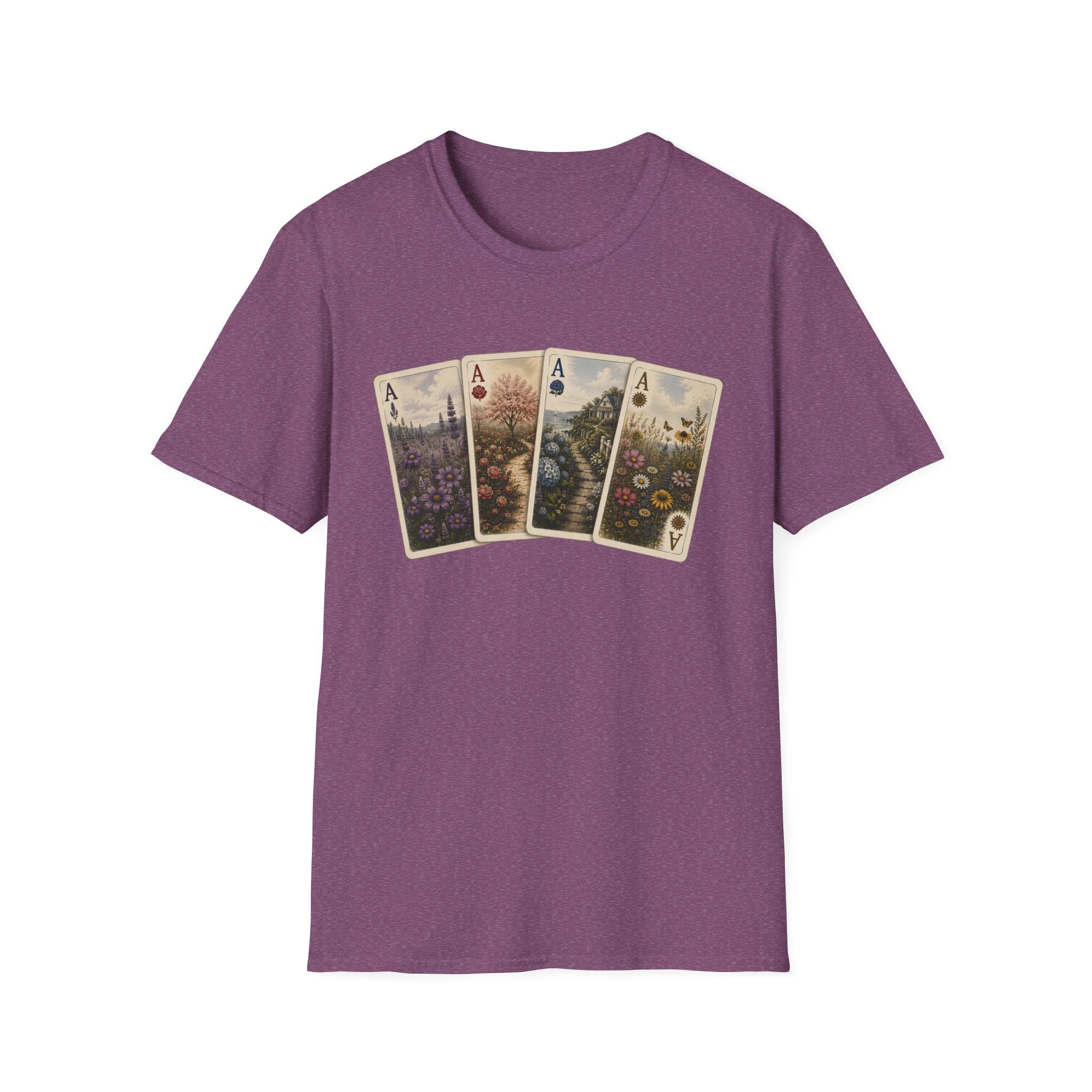 Floral Ace Playing Cards Tee