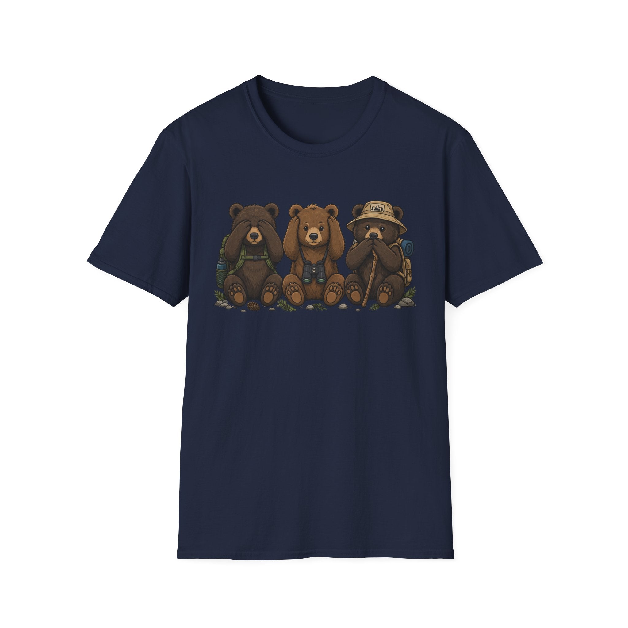 See No Hear No Speak No Bear Hikers Tee