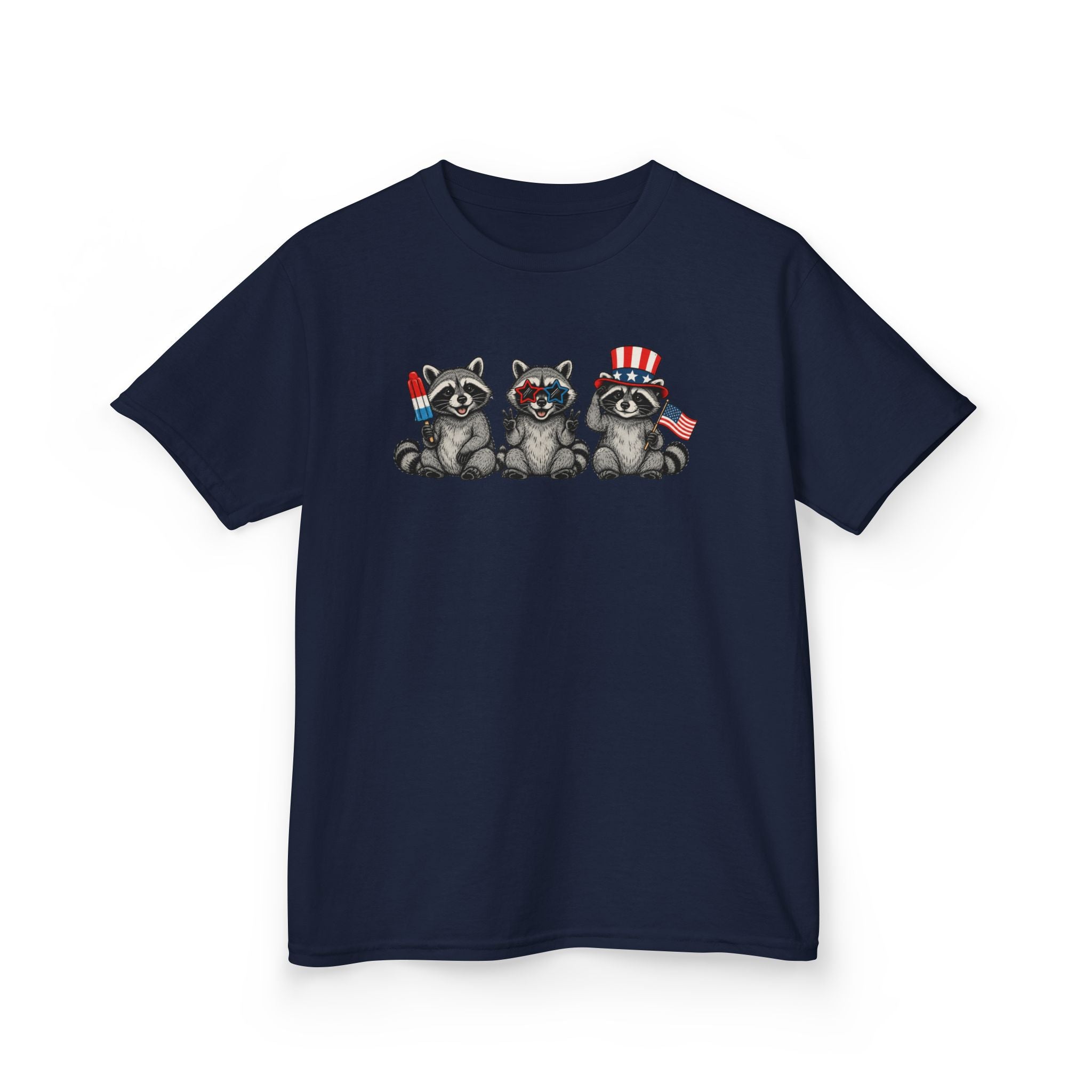 Feral and Free Raccoon Kids Tee