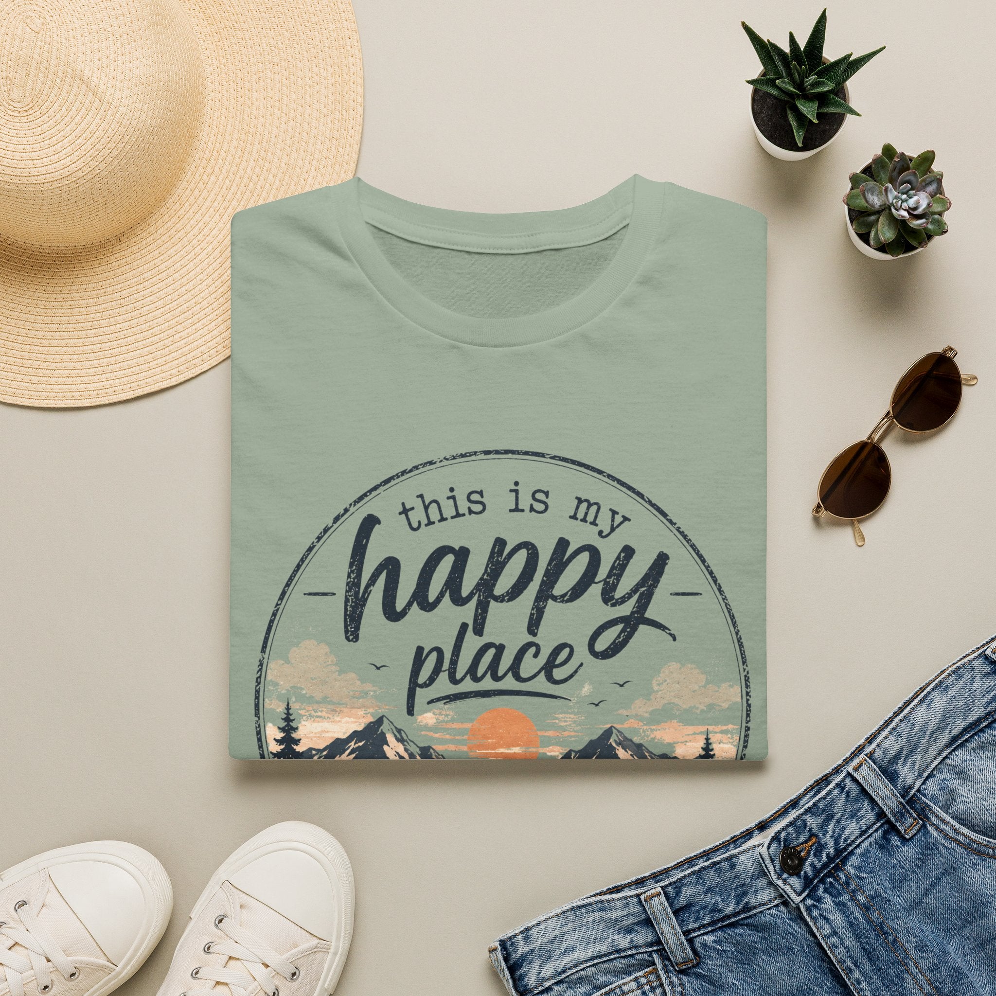 This Is My Happy Place Mountain Tee