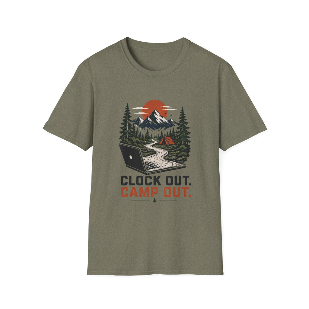 Clock Out, Camp Out Tee