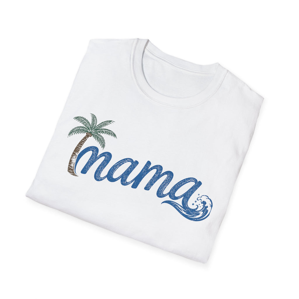 Coastal Mama Palm Tree & Wave Tee