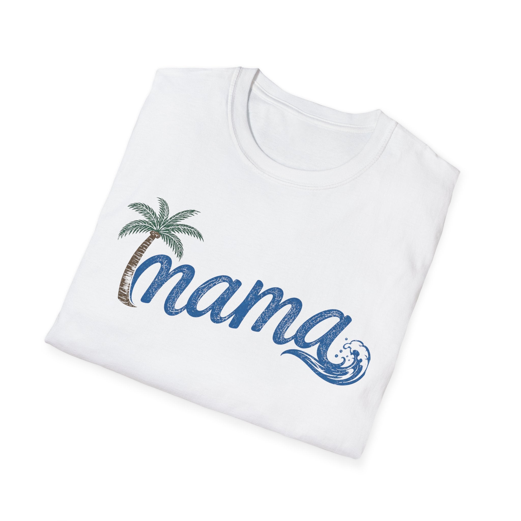 Coastal Mama Palm Tree & Wave Tee