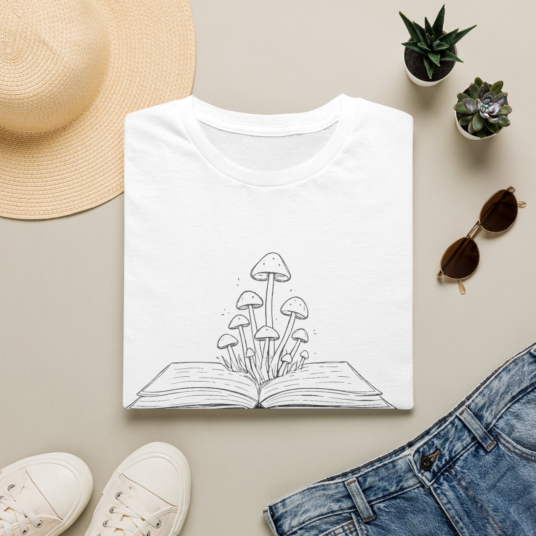 Magic Mushroom Book T-Shirt