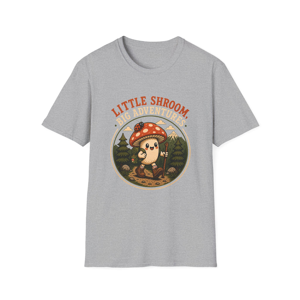 Little Shroom, Big Adventures Mushroom Tee