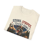 Stars, Stripes, and Sticky Paws Raccoon Tee
