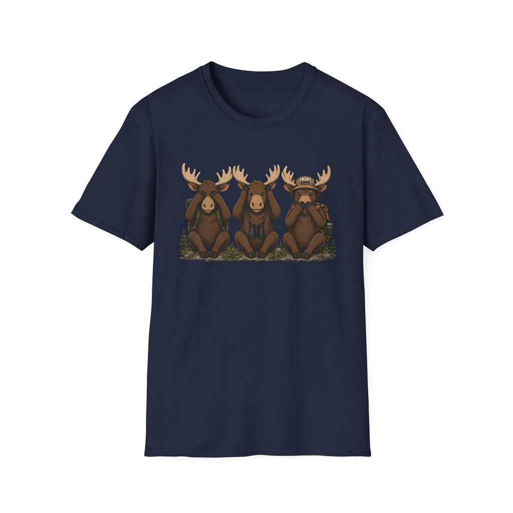 See No Hear No Speak No Moose Hikers Tee