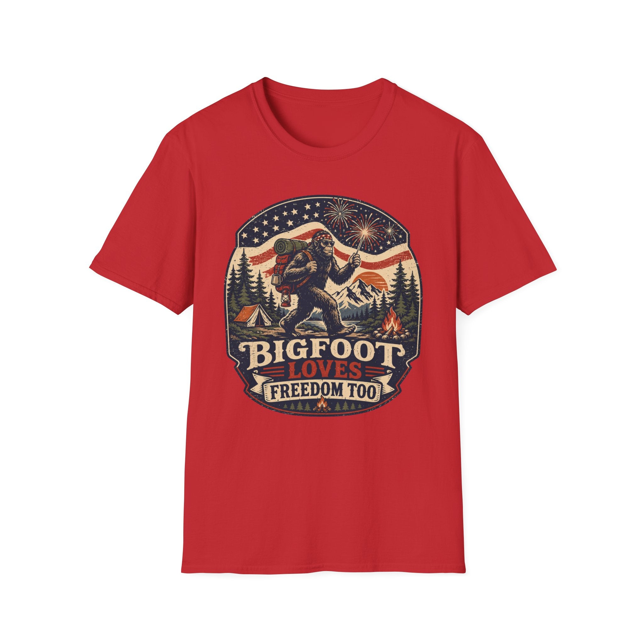 Bigfoot Loves Freedom Tee