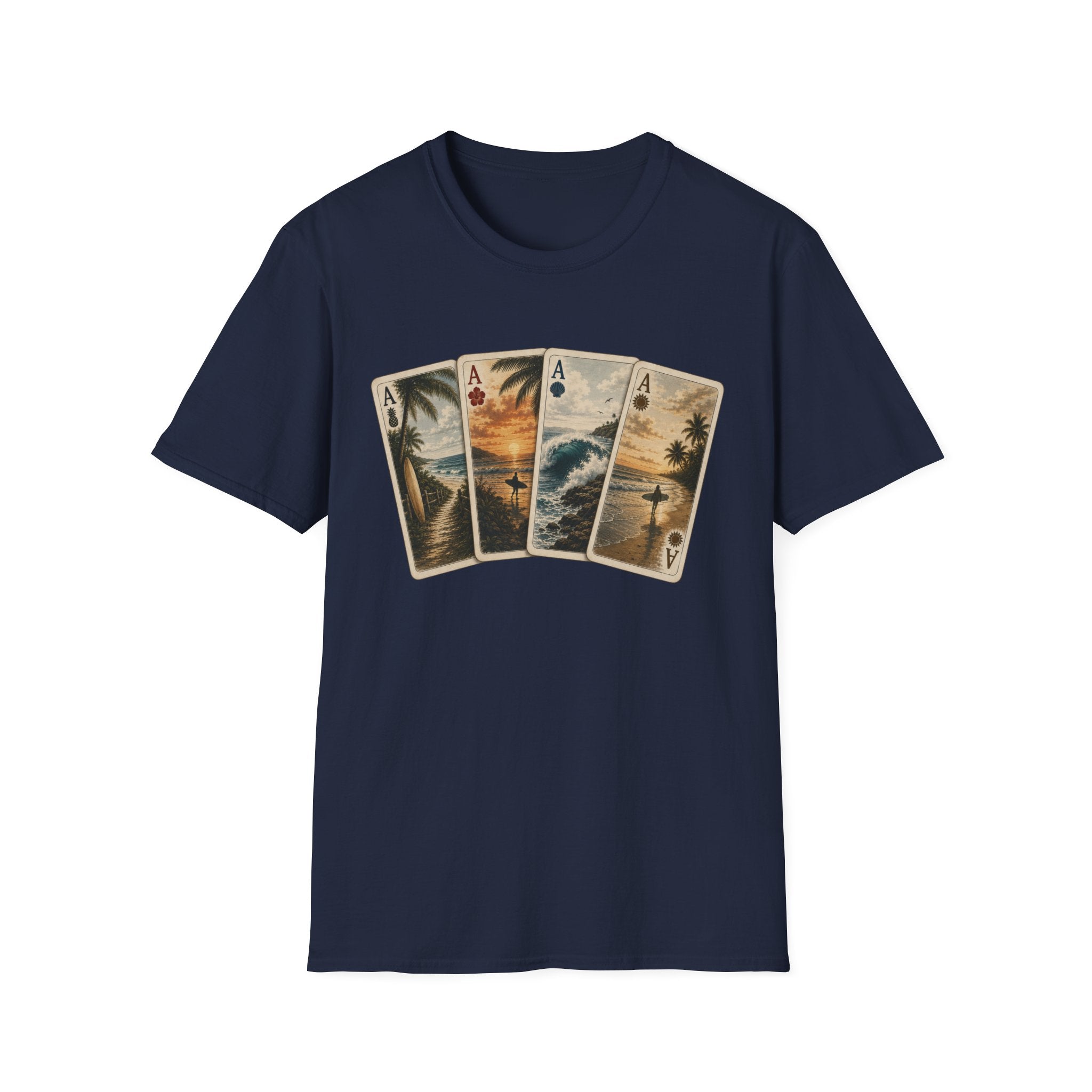 Surfer Ace Playing Cards Tee