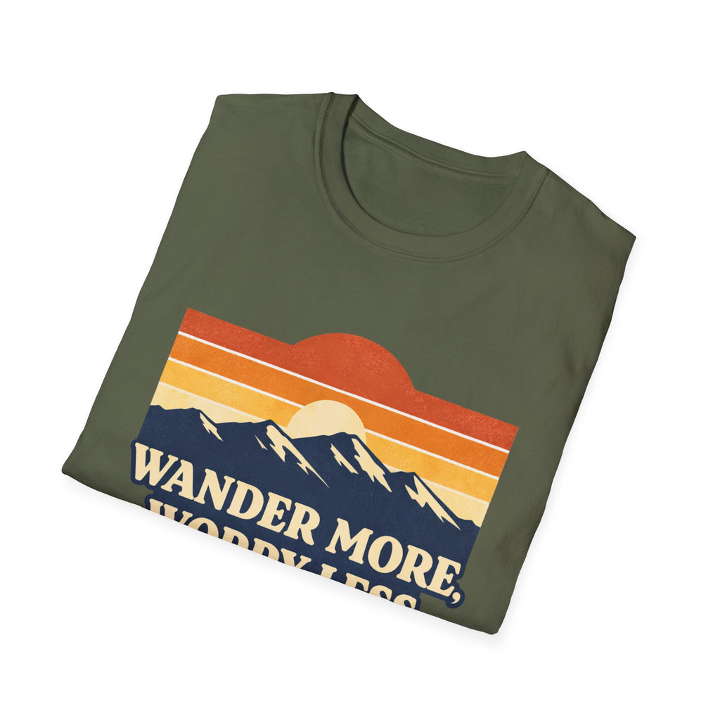 Retro Wander More, Worry Less Tee