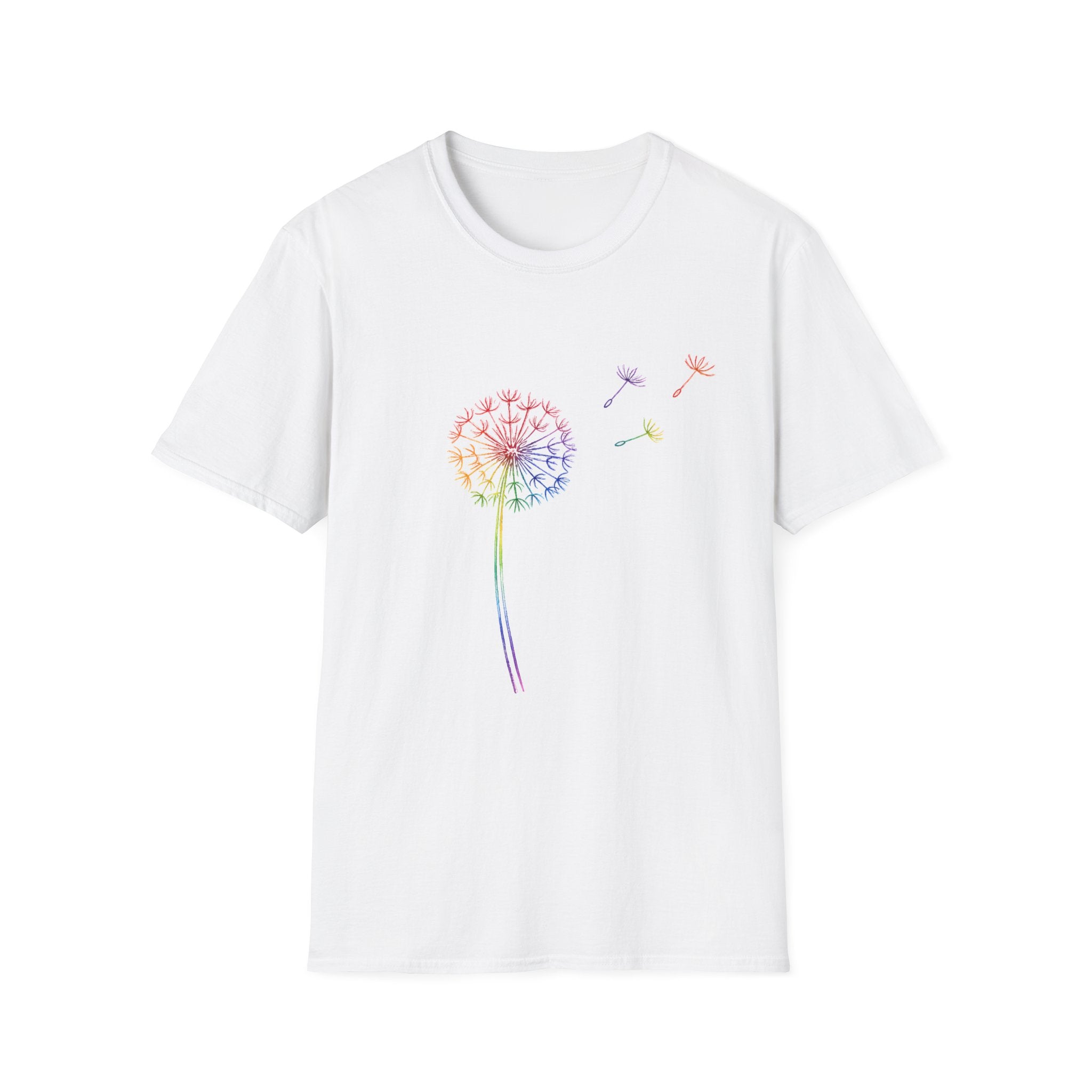 Rainbow Wishes Dandelion Tee