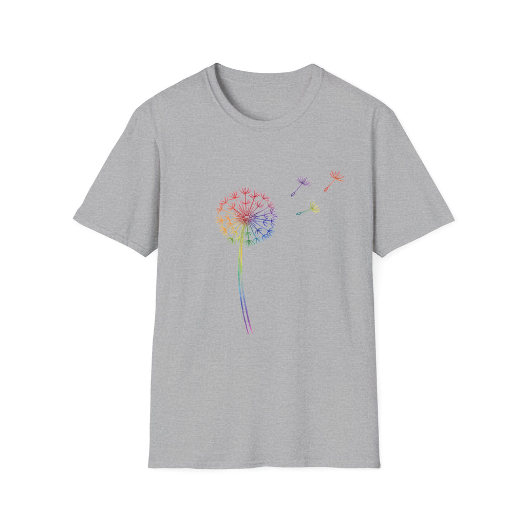 Rainbow Wishes Dandelion Tee