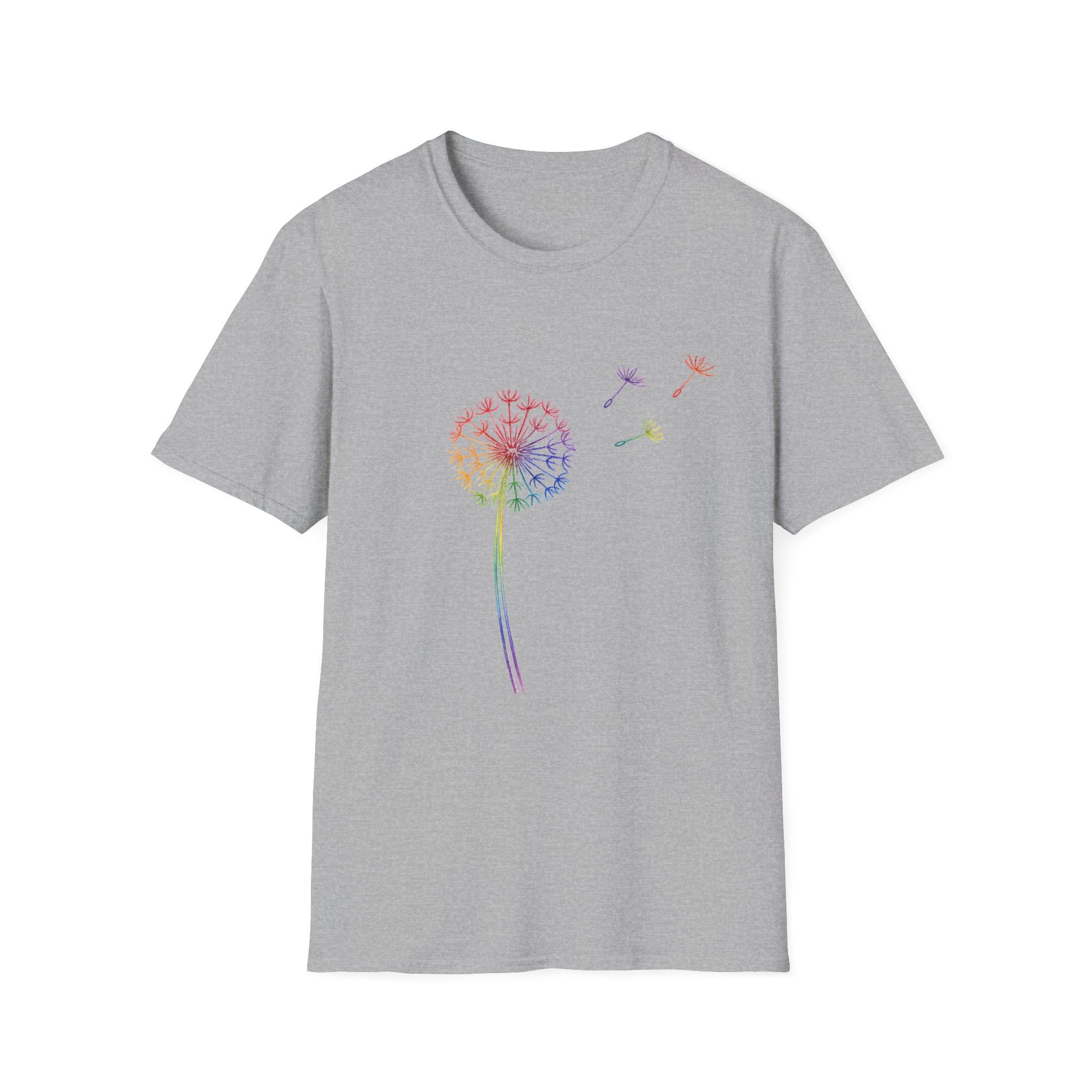 Rainbow Wishes Dandelion Tee