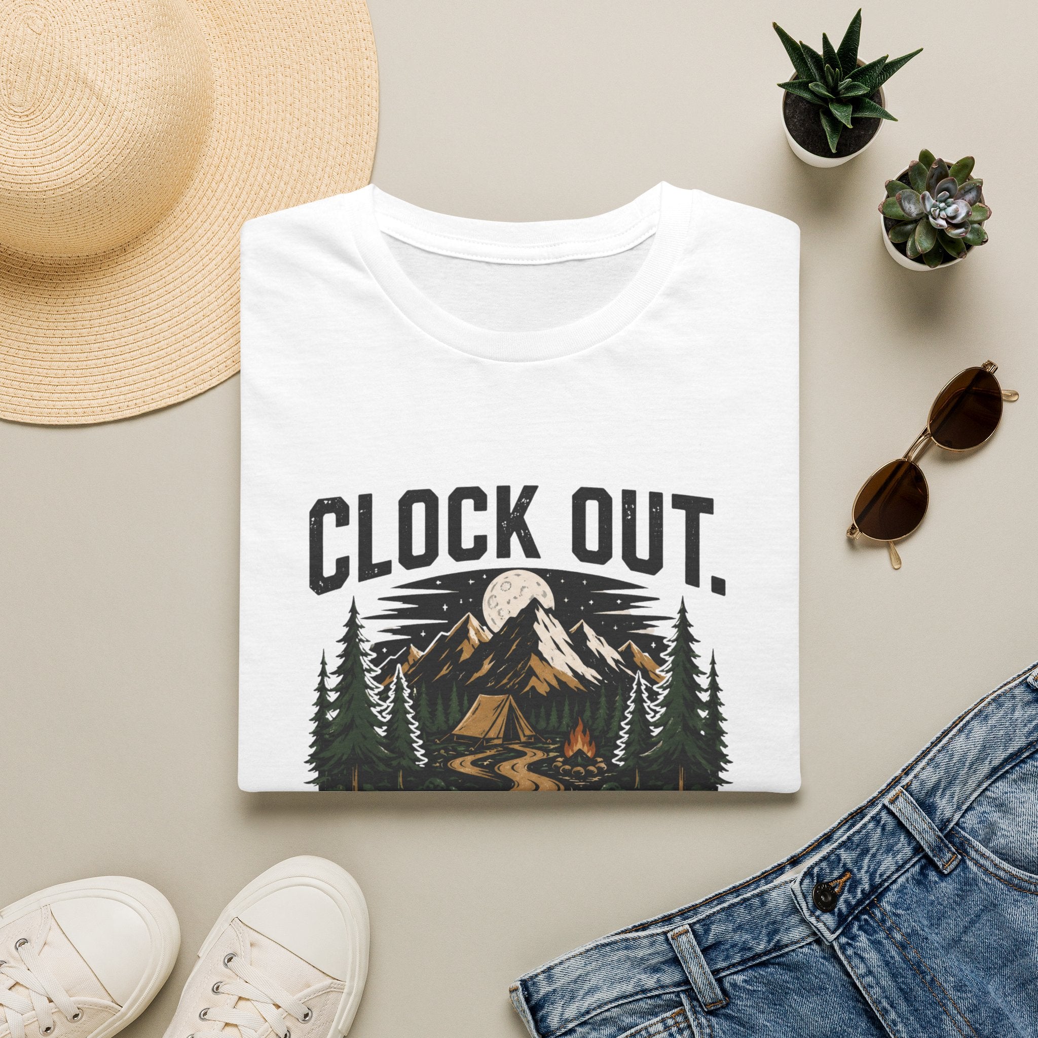 Clock Out Camping Tee