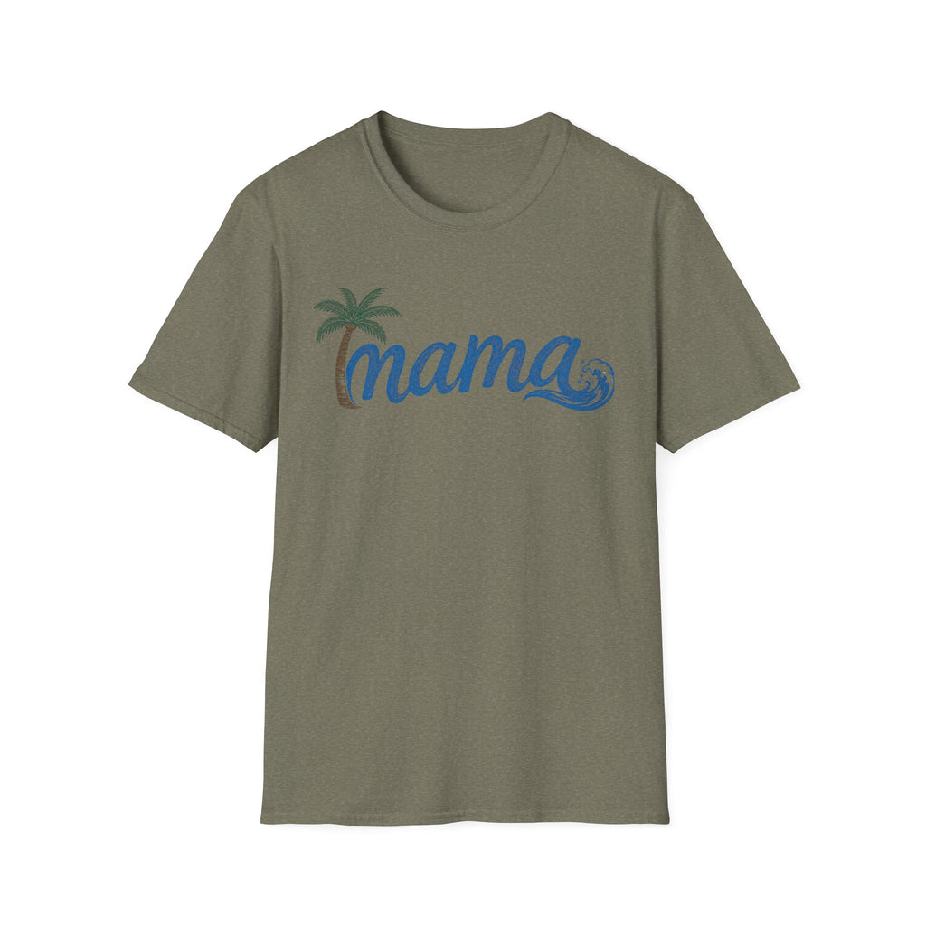 Coastal Mama Palm Tree & Wave Tee