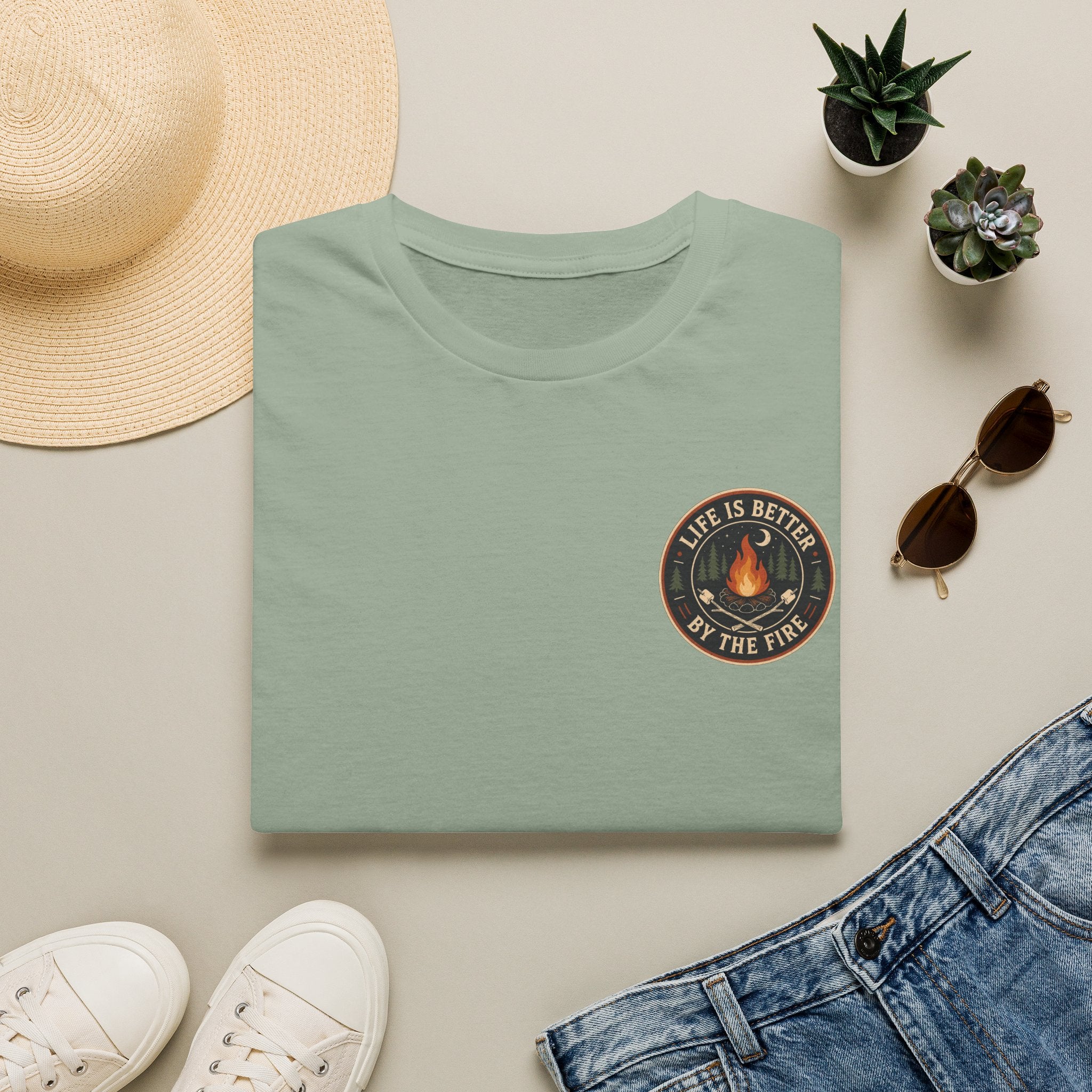 Life is Better by the Fire Pocket Tee