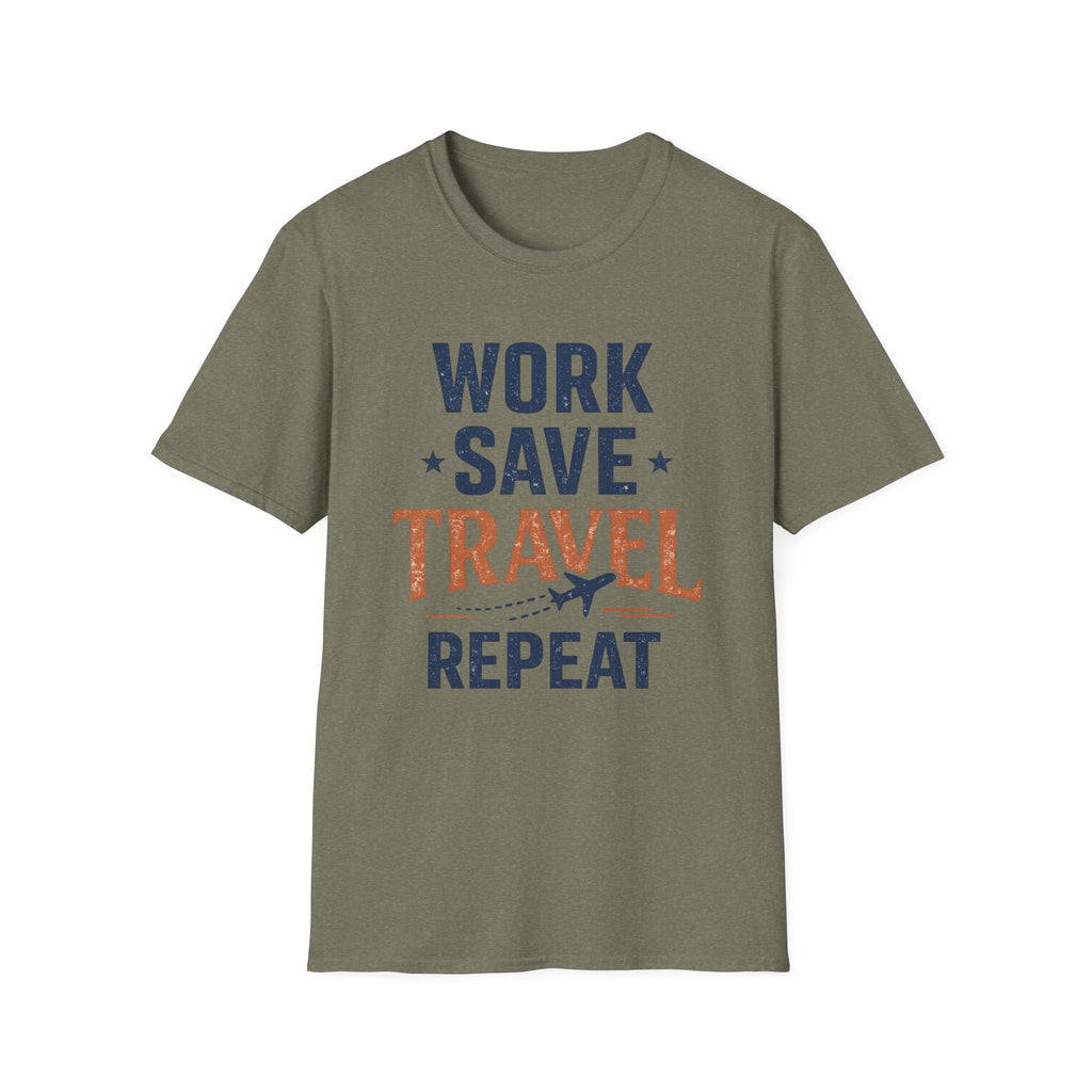 Work Save Travel Repeat Tee