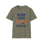 Work Save Travel Repeat Tee