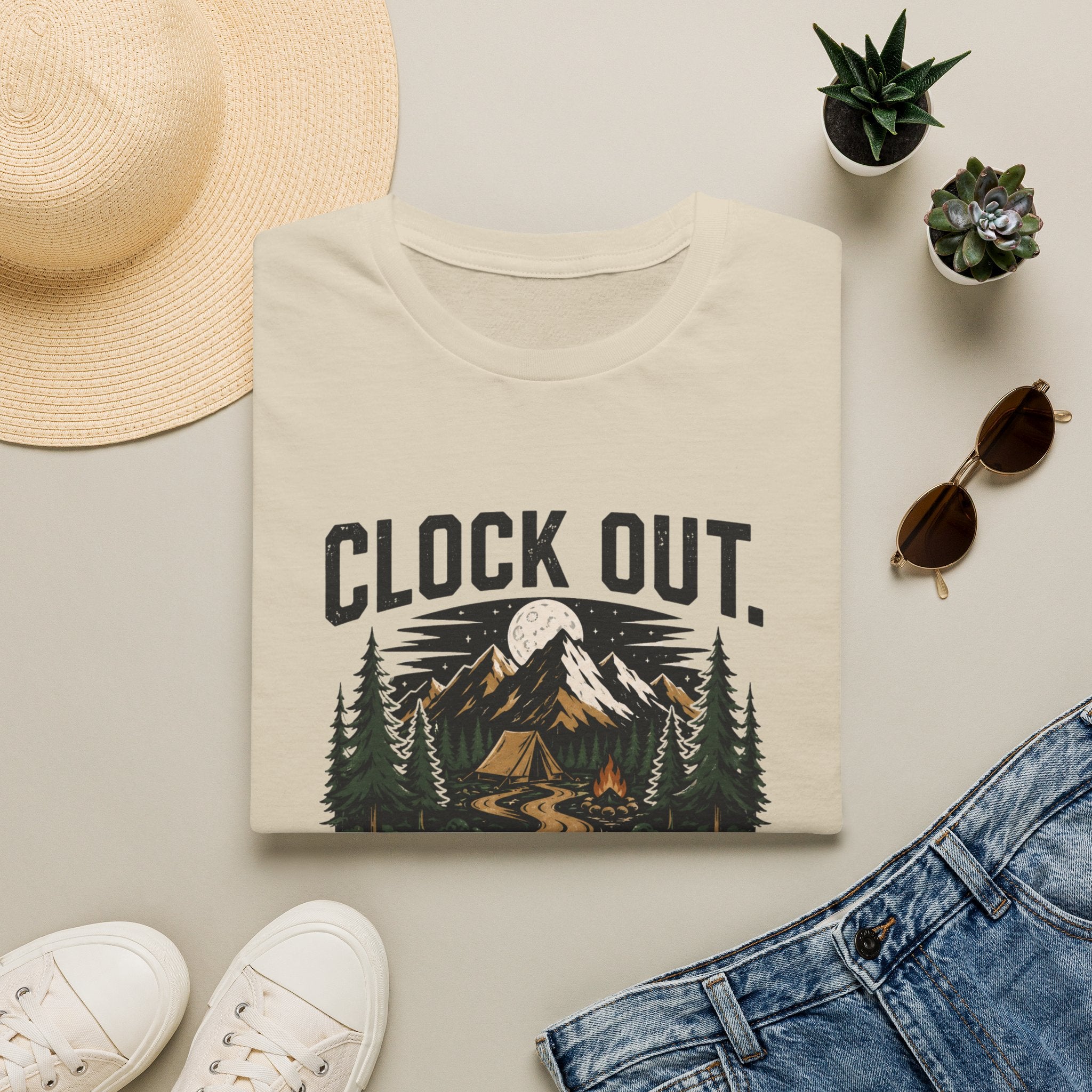 Clock Out Camping Tee