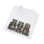 See No Hear No Speak No Raccoon Hikers Tee