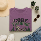 Core Training Raccoon Workout Tee
