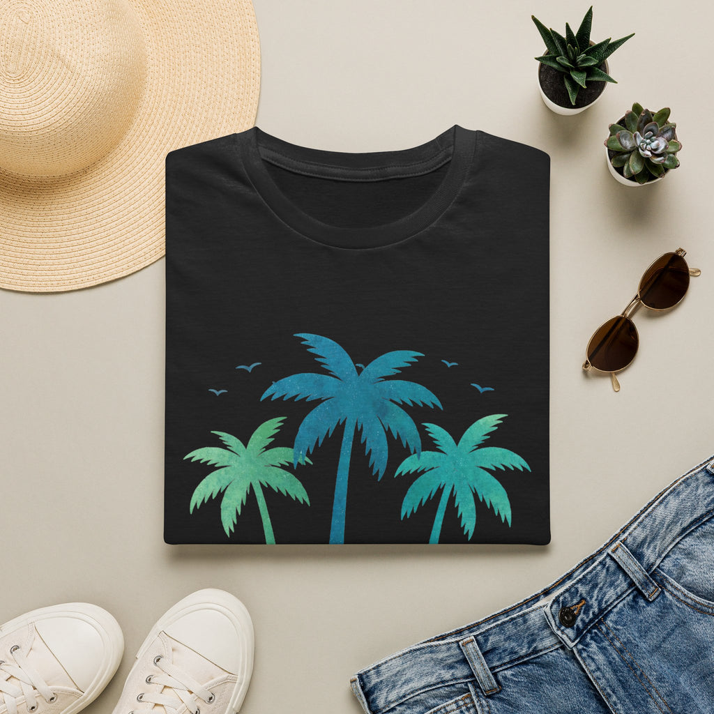 Tropical Sunset Palm Tree Tee